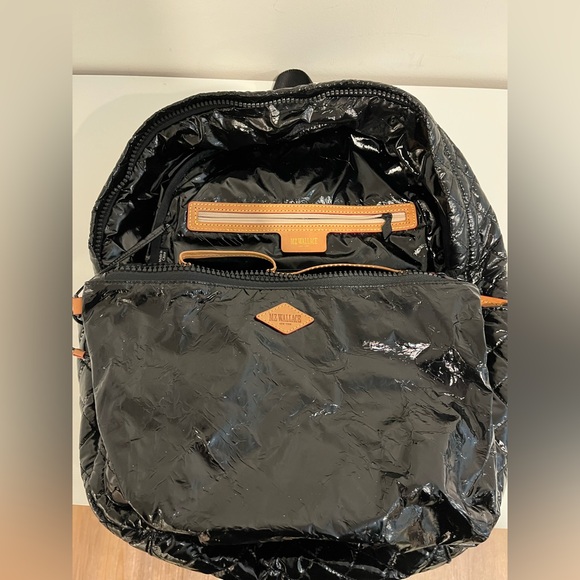 MZ Wallace Black Lacquer Metro Quilted Backpack - Picture 4 of 6